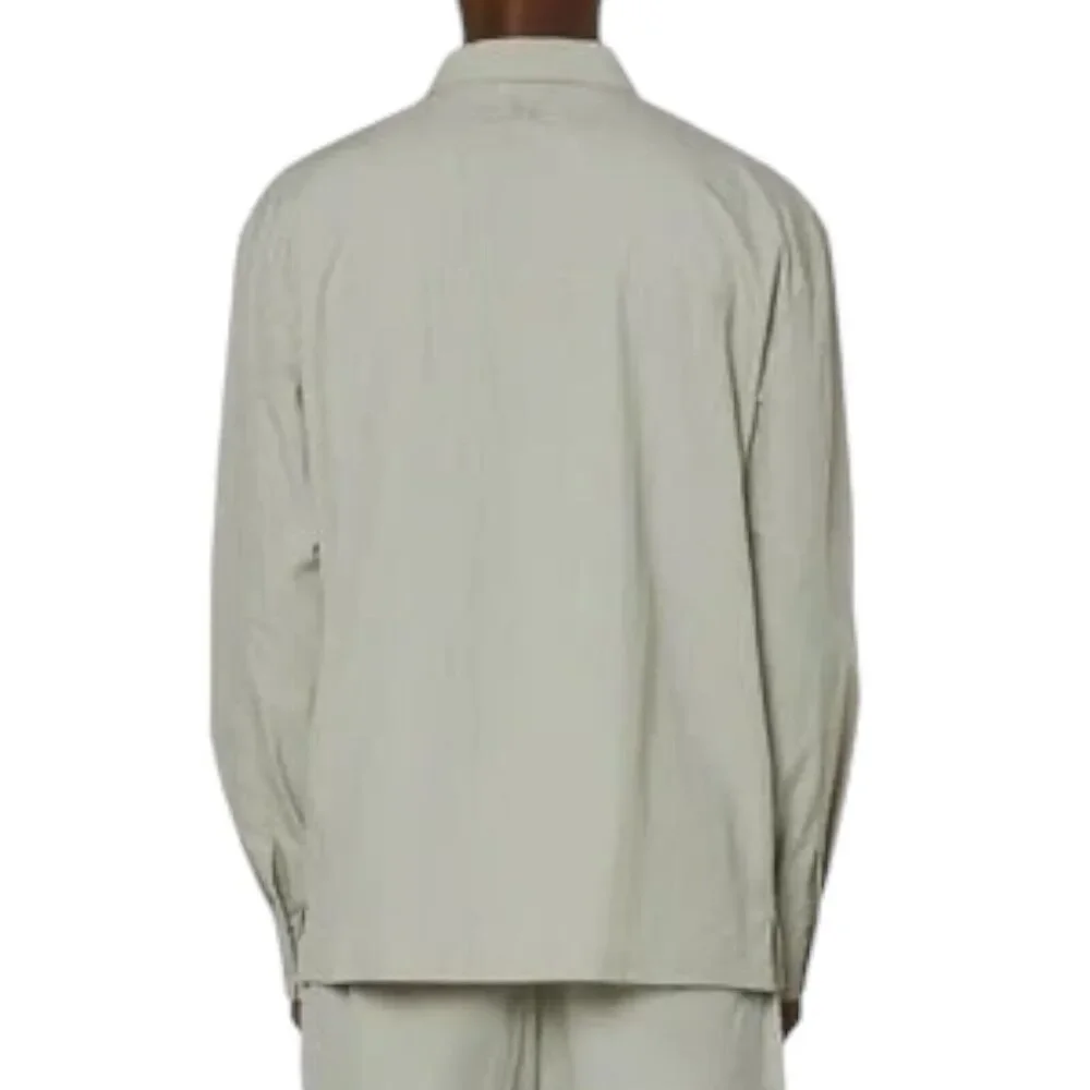 Rains‎ Jacket Men’s XL Cement Full Zip Collar 18690 Woven Athletic Shirt Pockets